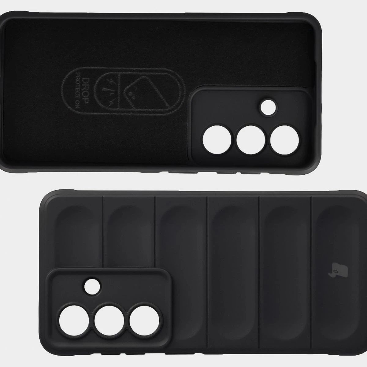 Wyściółka z mikrofibry, wyżłobienia na pleckach i wzmocnione narożniki w etui Bizon Case Tur do Samsung Galaxy S26