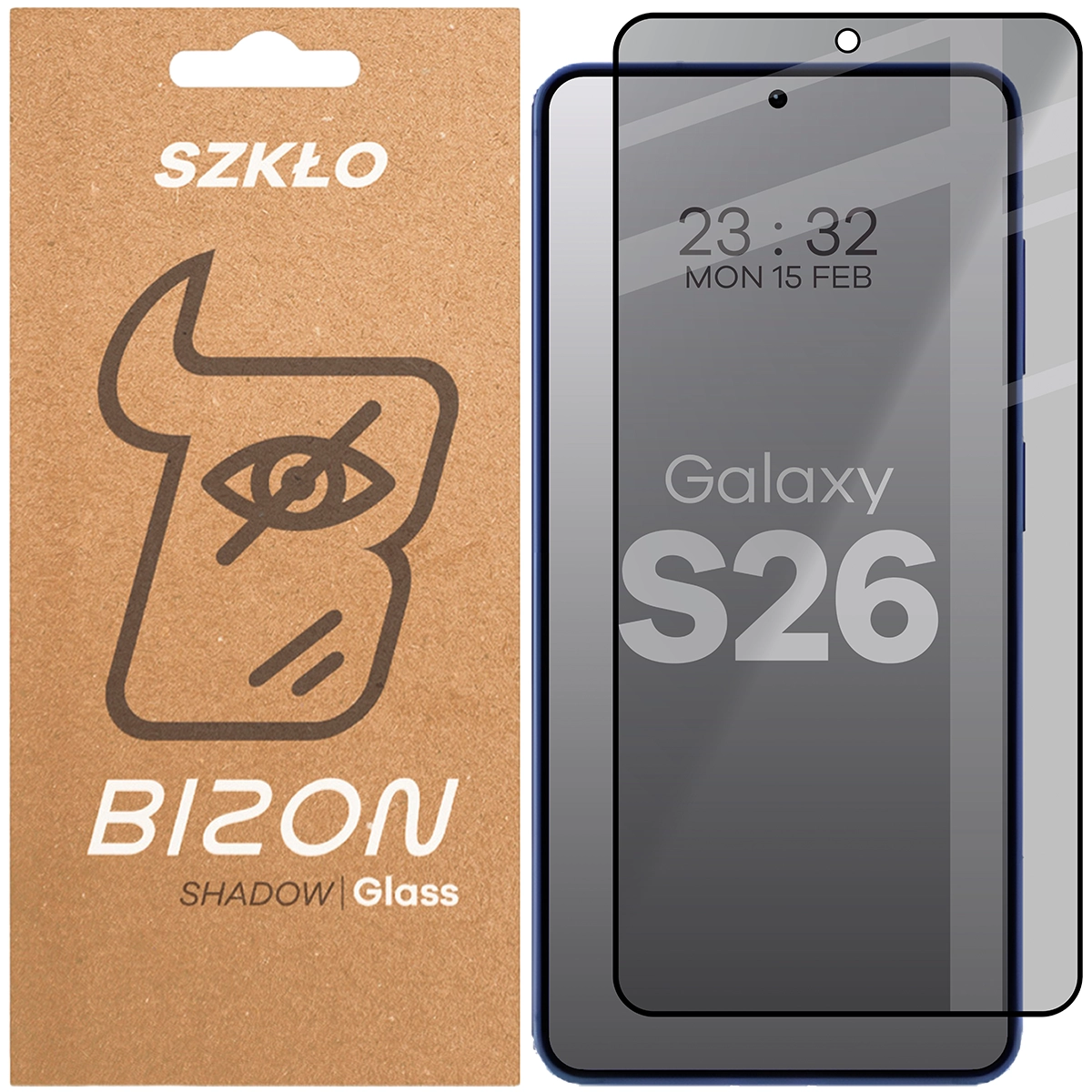 Szkło prywatyzujące Bizon Glass Edge Shadow do Samsung Galaxy S26