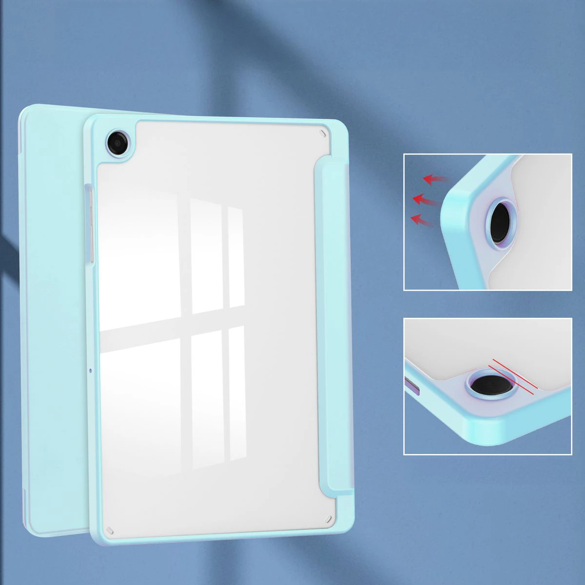 Właściwości etui do tabletu Bizon Tab Clear Matt do Samsung Galaxy Tab A11 Plus / Samsung Galaxy Tab A9 Plus