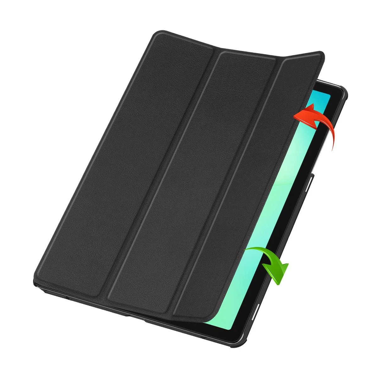 Etui z klapką Bizon Case Tab Croc od frontu do Samsung Galaxy Tab A11 Plus / Samsung Galaxy Tab A9 Plus