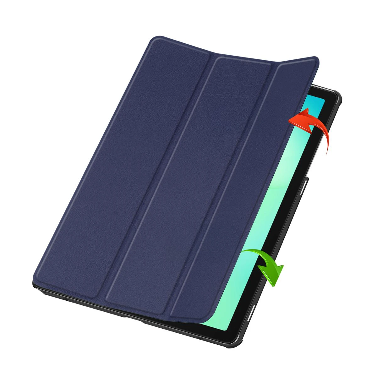 Etui z klapką Bizon Case Tab Croc od frontu do Samsung Galaxy Tab A11 Plus / Samsung Galaxy Tab A9 Plus