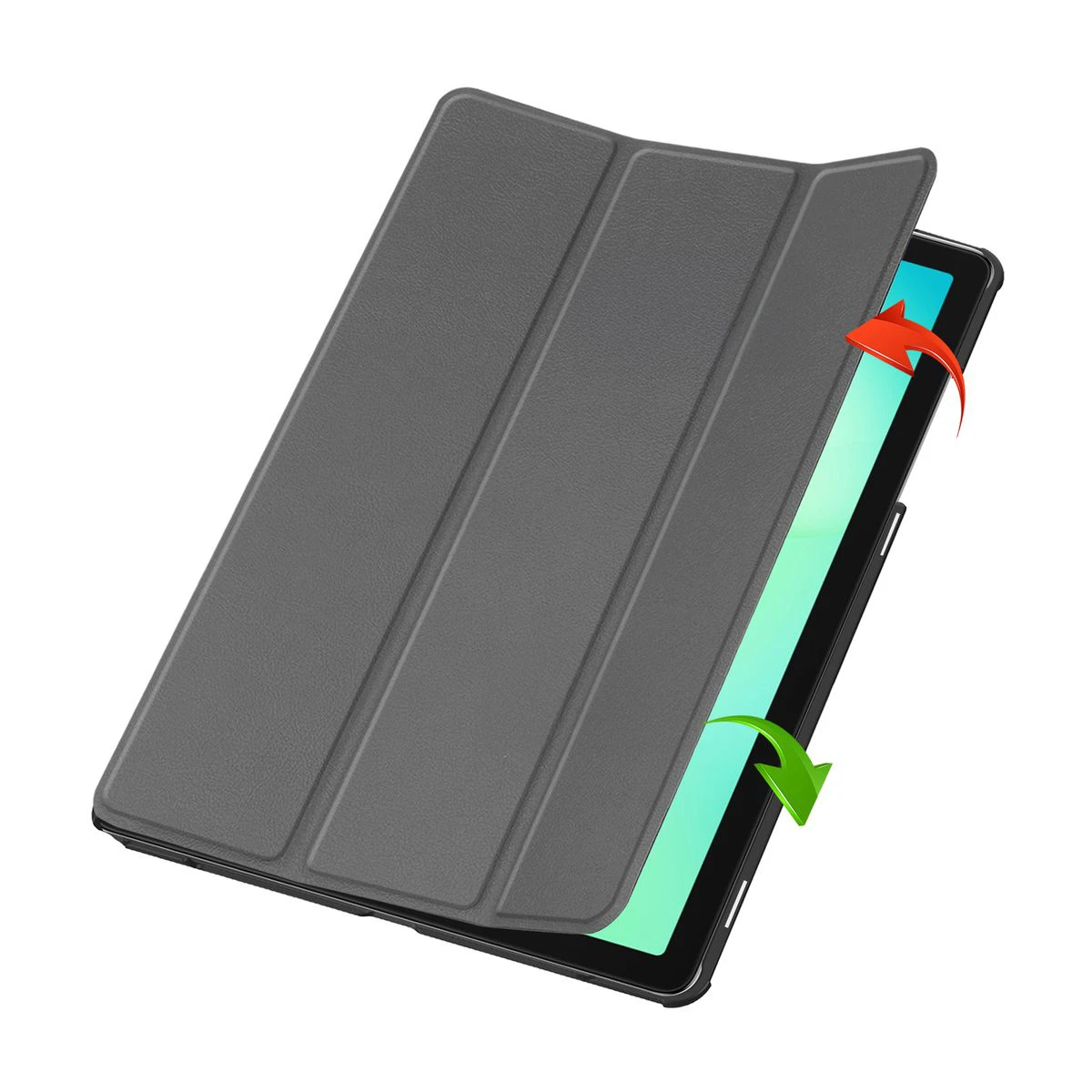 Etui z klapką Bizon Case Tab Croc od frontu do Samsung Galaxy Tab A11 Plus / Samsung Galaxy Tab A9 Plus