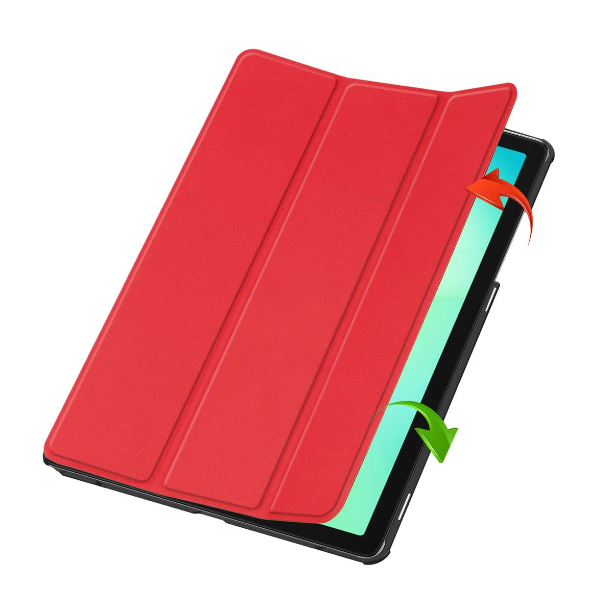 Etui z klapką Bizon Case Tab Croc od frontu do Samsung Galaxy Tab A11 Plus / Samsung Galaxy Tab A9 Plus