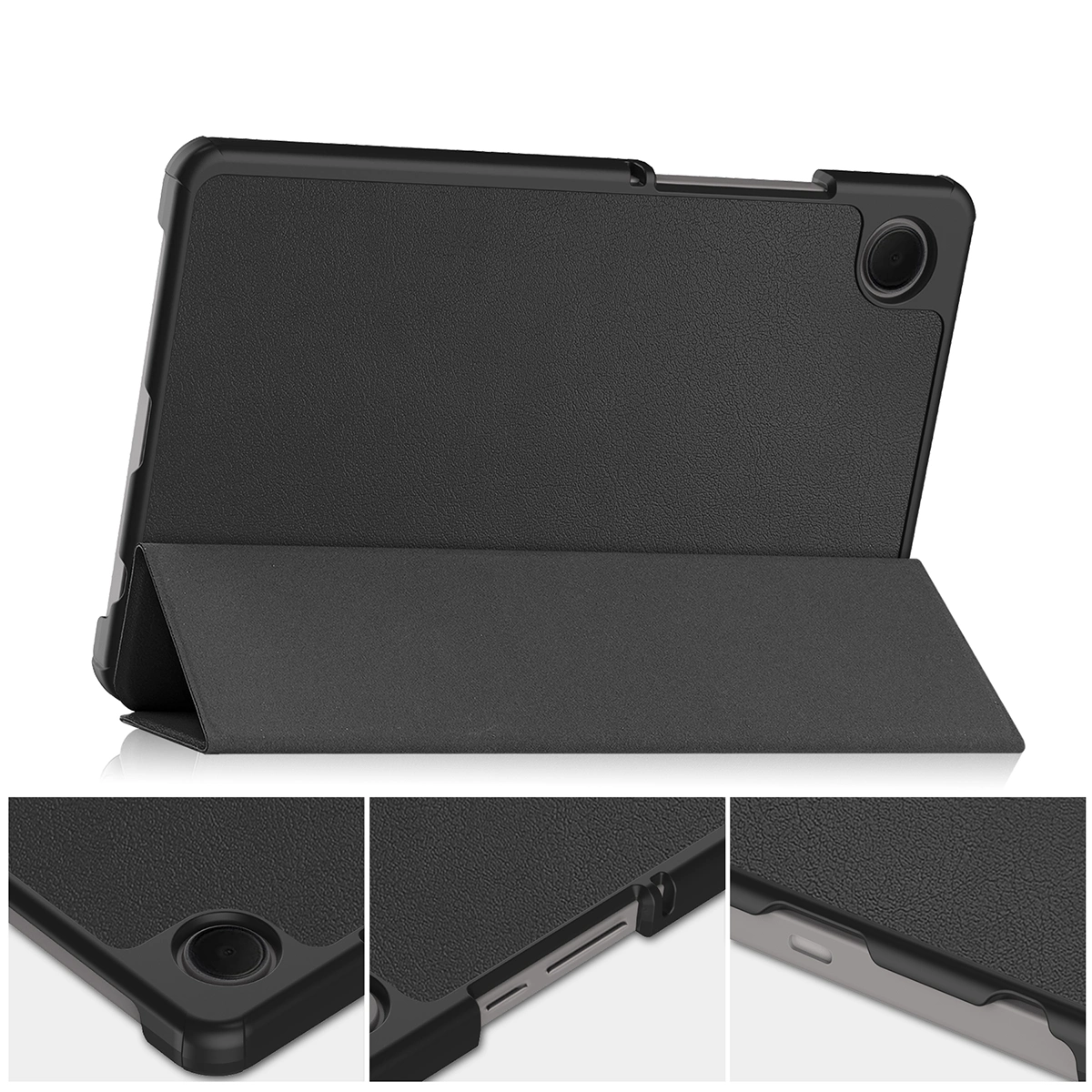 Etui z klapką Bizon Case Tab Croc od frontu do Samsung Galaxy Tab A11 / Samsung Galaxy Tab A9