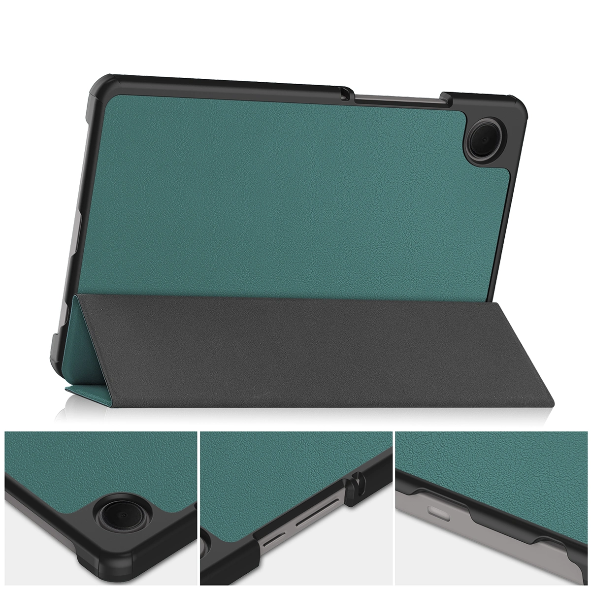 Etui z klapką Bizon Case Tab Croc od frontu do Samsung Galaxy Tab A11 / Samsung Galaxy Tab A9