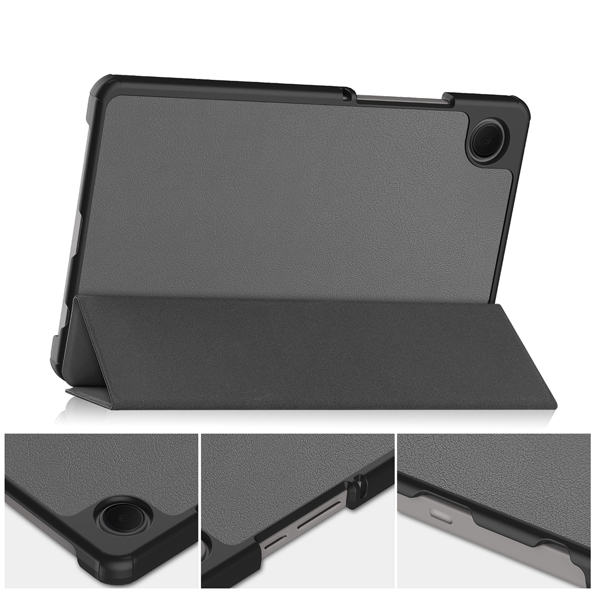 Etui z klapką Bizon Case Tab Croc od frontu do Samsung Galaxy Tab A11 / Samsung Galaxy Tab A9