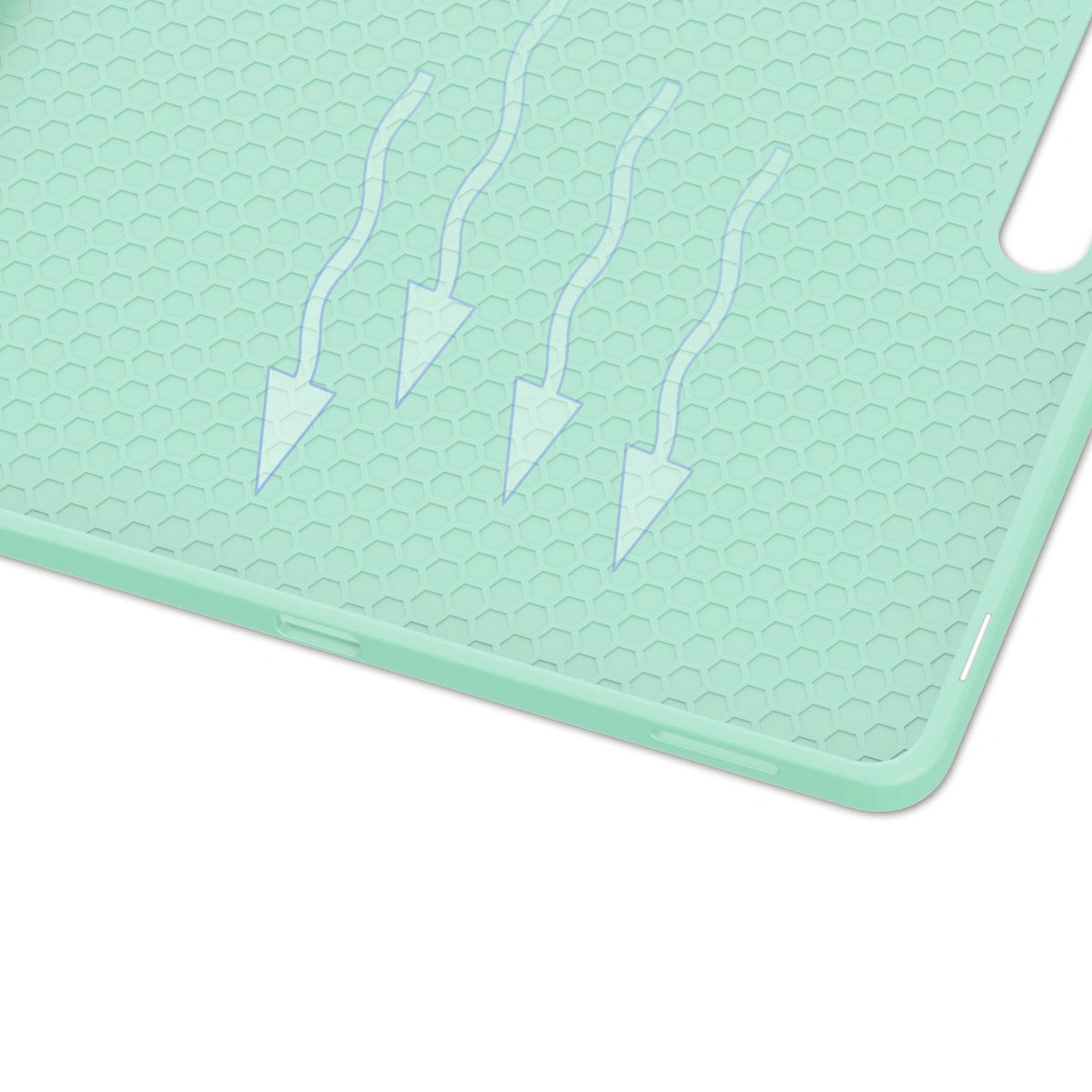 Otwarte wnętrze etui z widokiem na miejsce dla rysika do Samsung Galaxy Tab S10 FE Plus