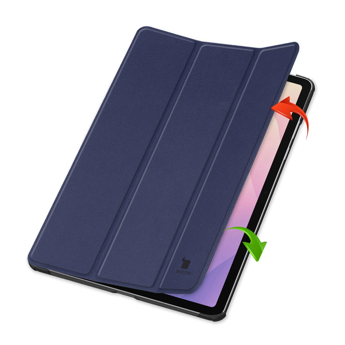 Etui z klapką Bizon Case Tab Croc od frontu do Samsung Galaxy Tab S11 Ultra