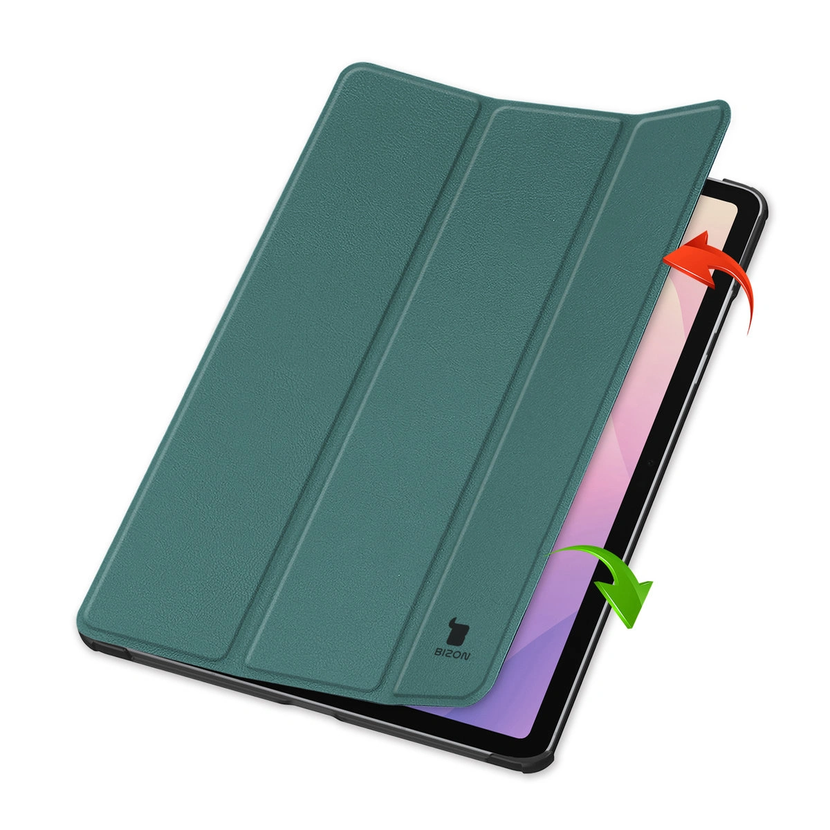 Etui z klapką Bizon Case Tab Croc od frontu do Samsung Galaxy Tab S11 Ultra