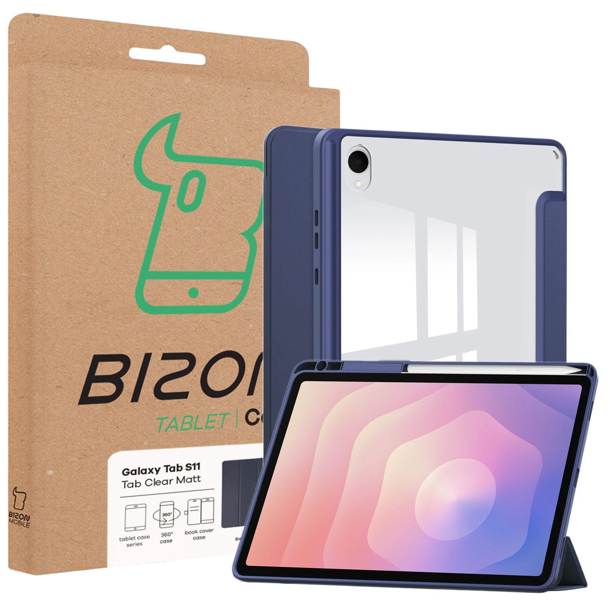 Bizon Tab Clear Matt – pudełko z etui do Samsung Galaxy Tab S11