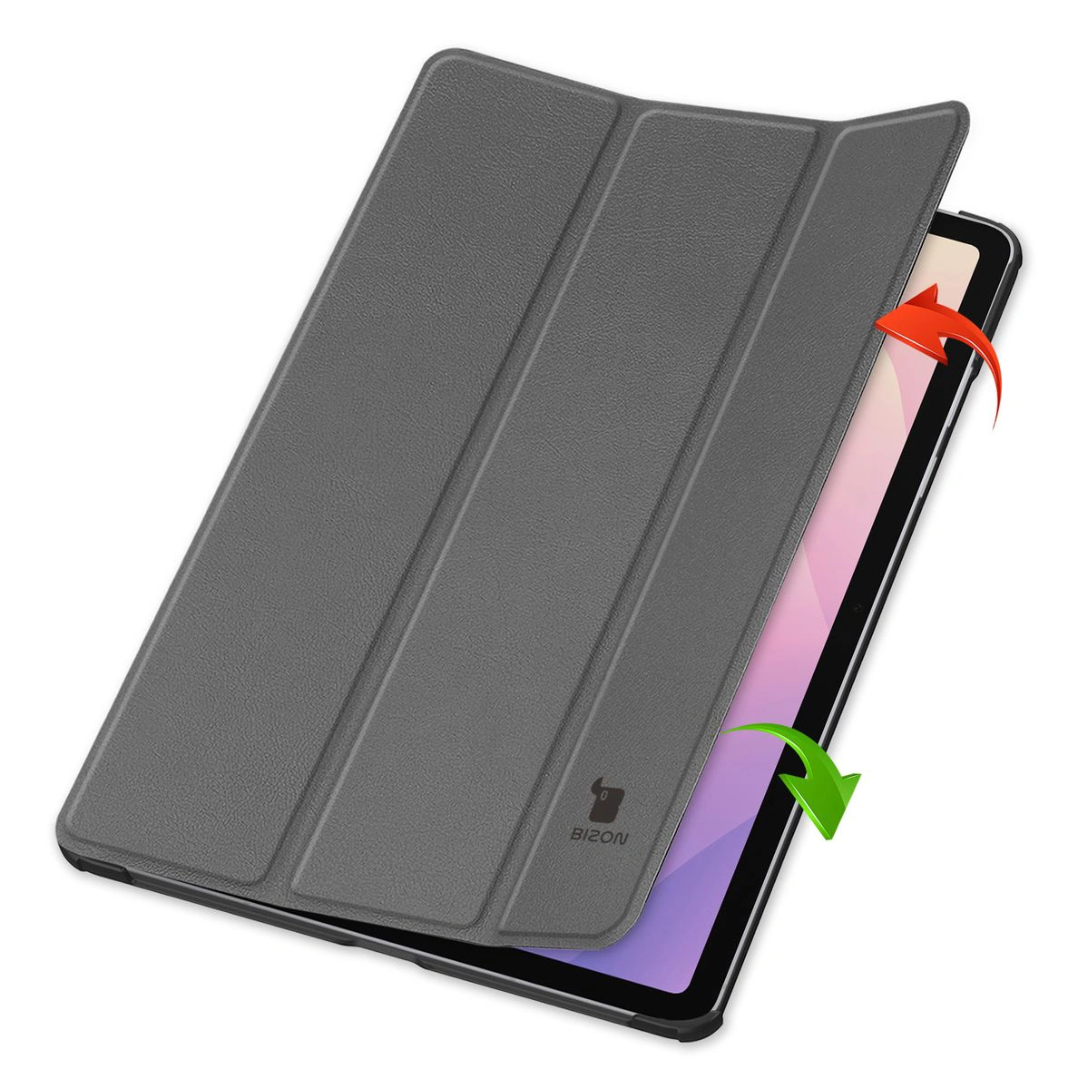 Etui z klapką Bizon Case Tab Croc od frontu do Samsung Galaxy Tab S11