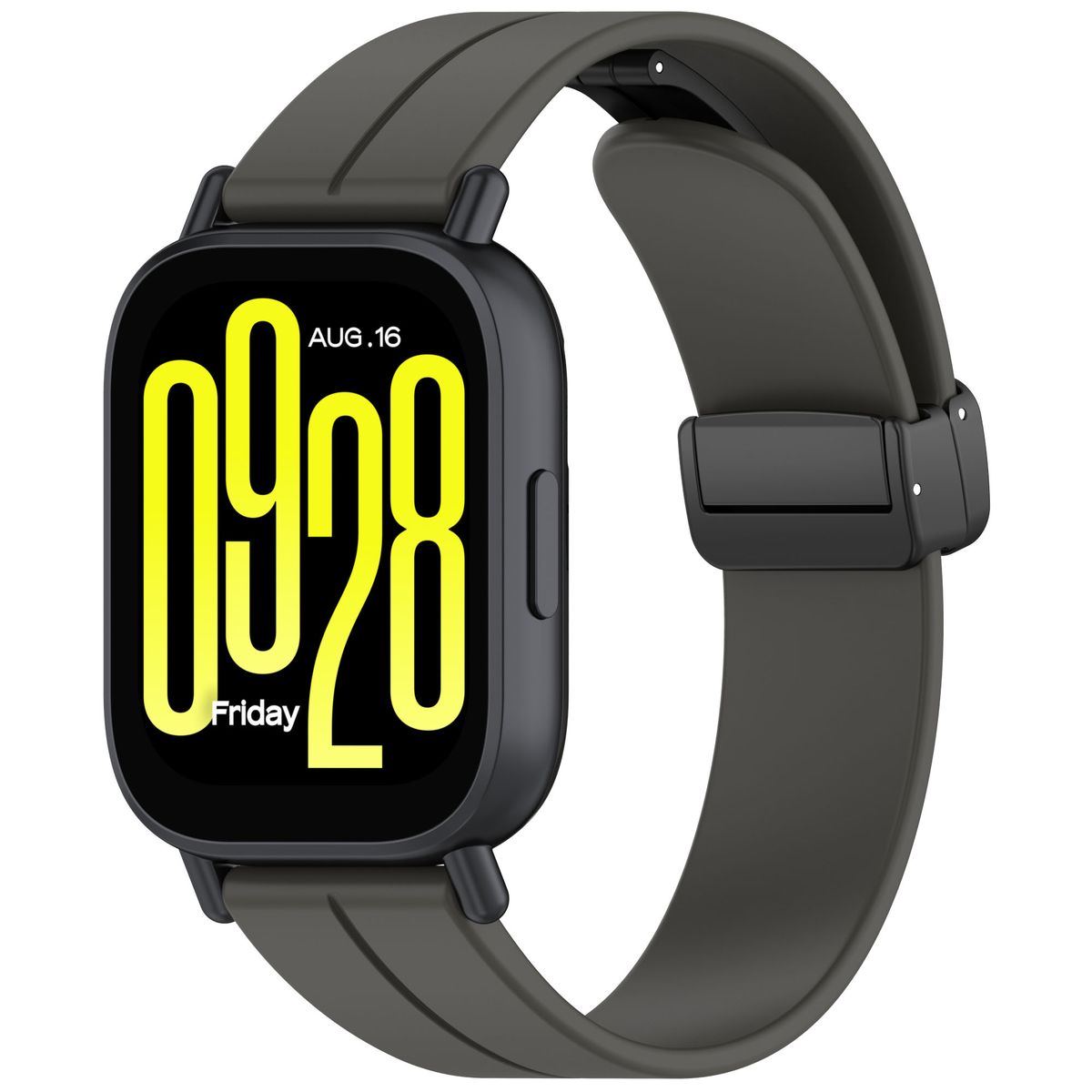 Silikonowy pasek Bizon Strap Watch Silicone do smartwatcha z Quick Release 22 mm, czarny