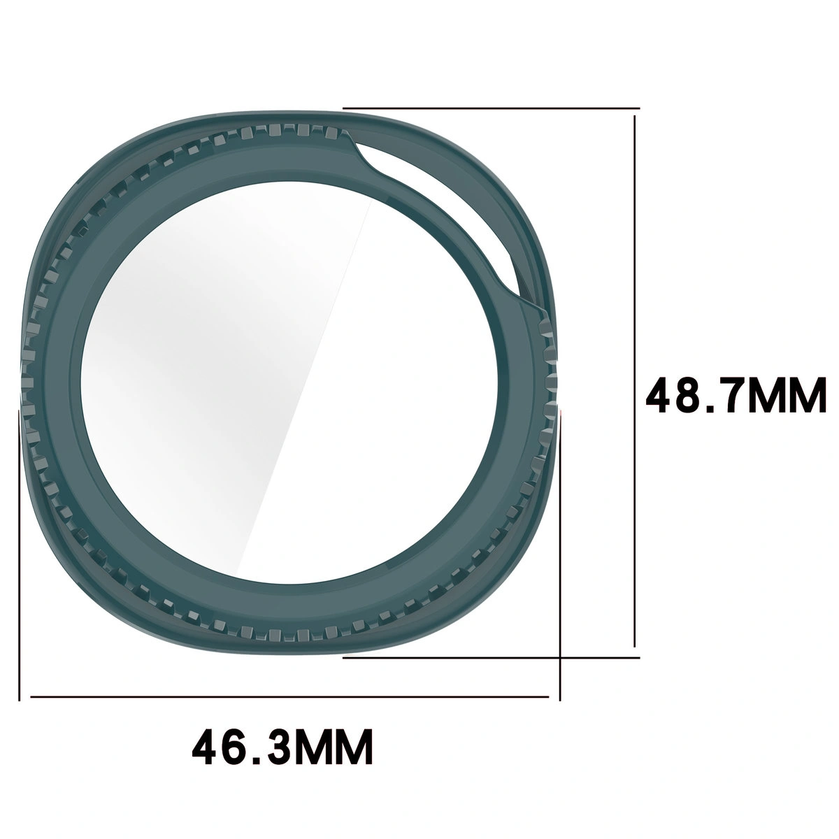 Wymiary etui Bizon Case+Glass Watch do Galaxy Watch 8 Classic 46 mm