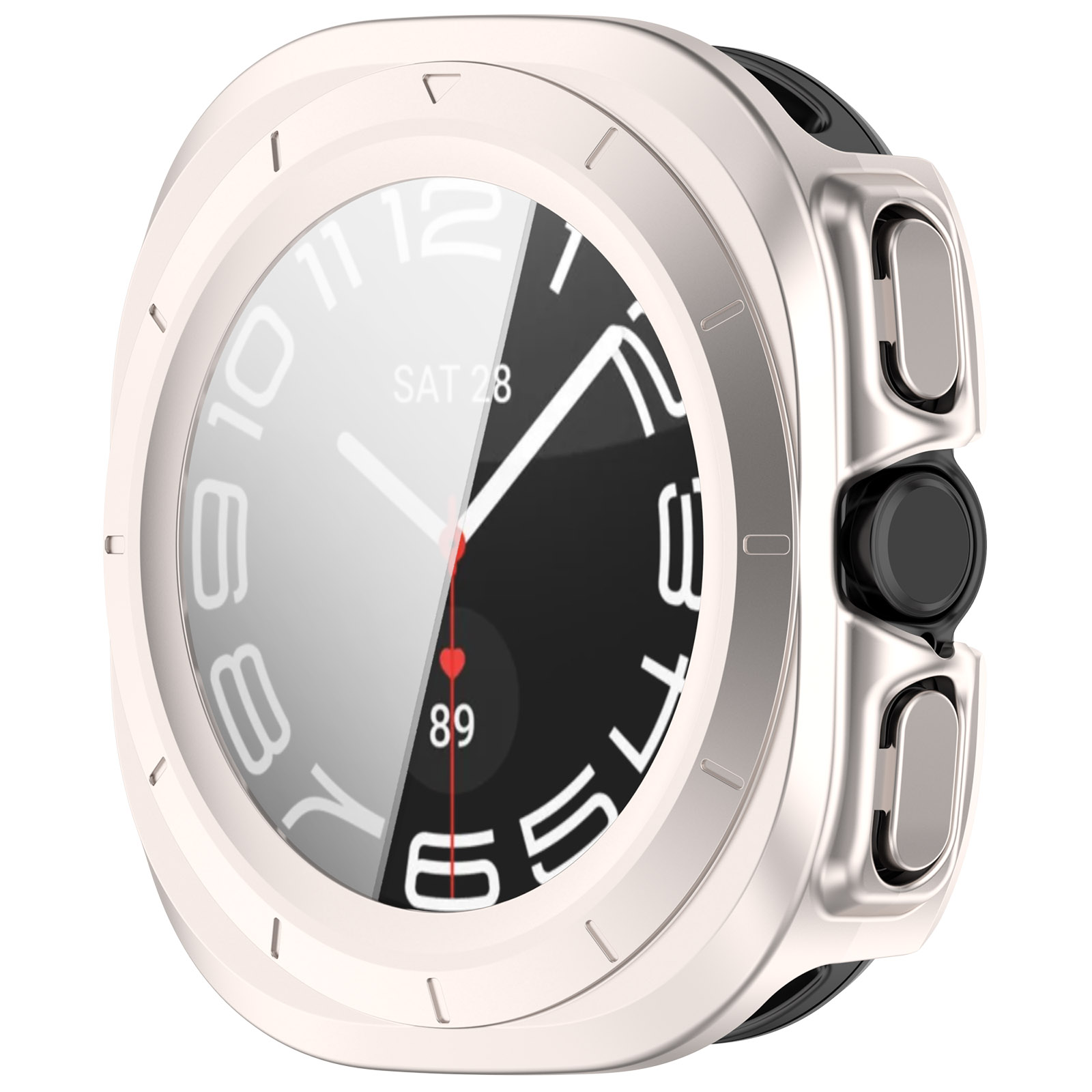 Etui ze szkłem Bizon Case+Glass Set przedstawione frontem