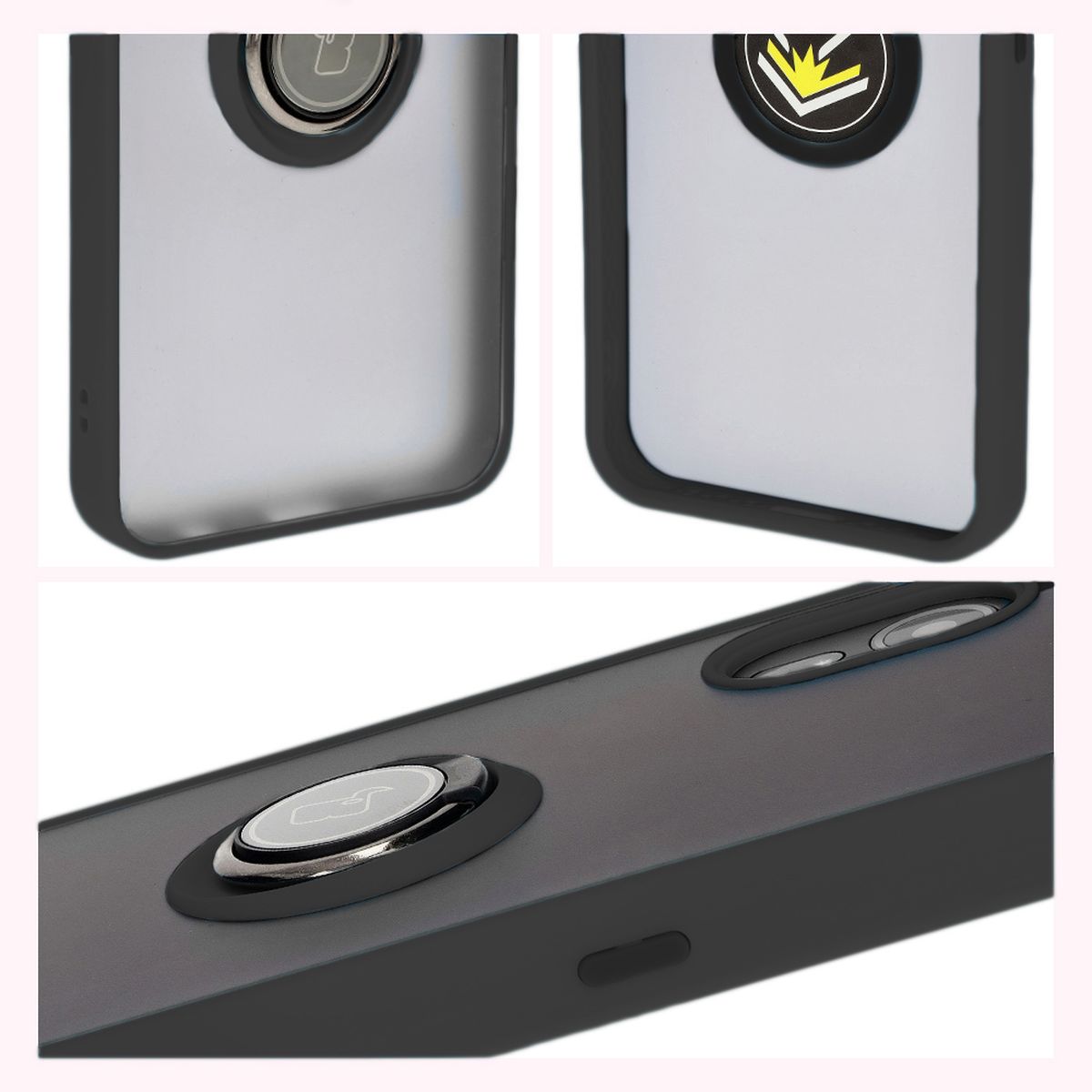 Features of Bizon Case Hybrid Ring: non-slip frame and matte design