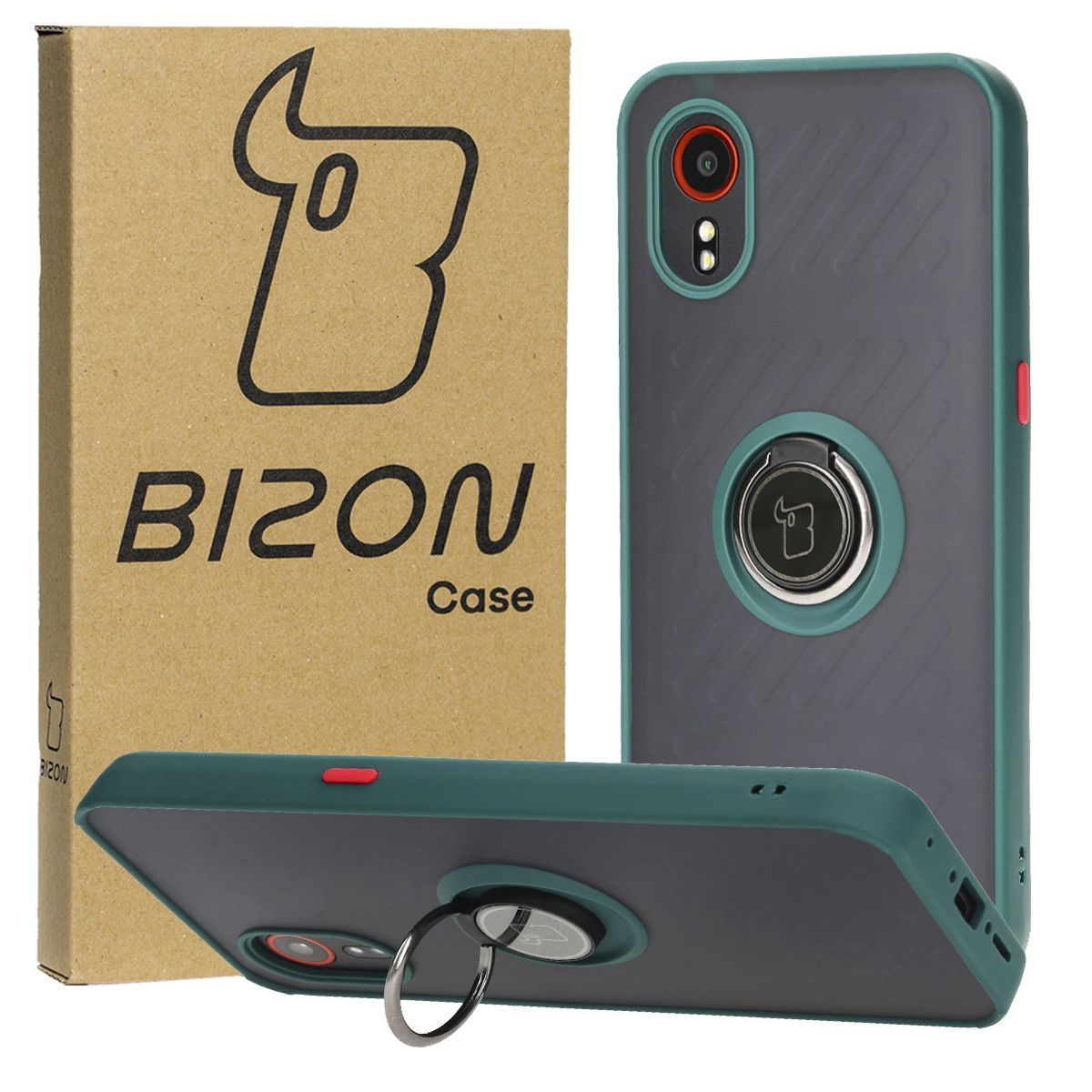 Etui z uchwytem na palec Bizon Case Hybrd Ring do Samsung Galaxy Xcover7