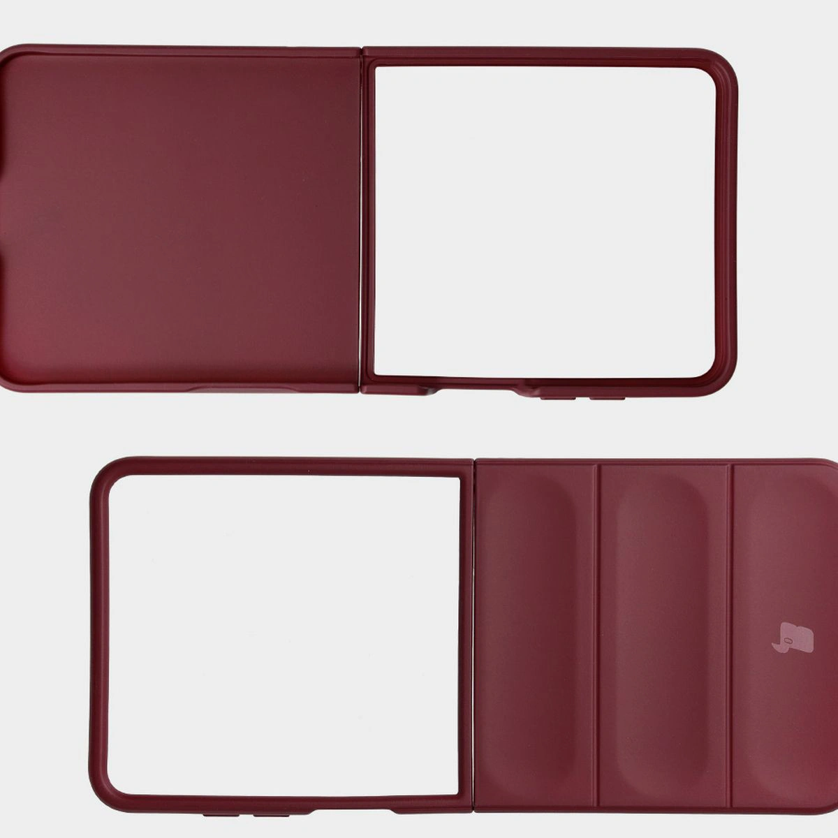 Wyżłobienia na pleckach i wzmocnione narożniki w etui Bizon Case Tur do Galaxy Z Flip7