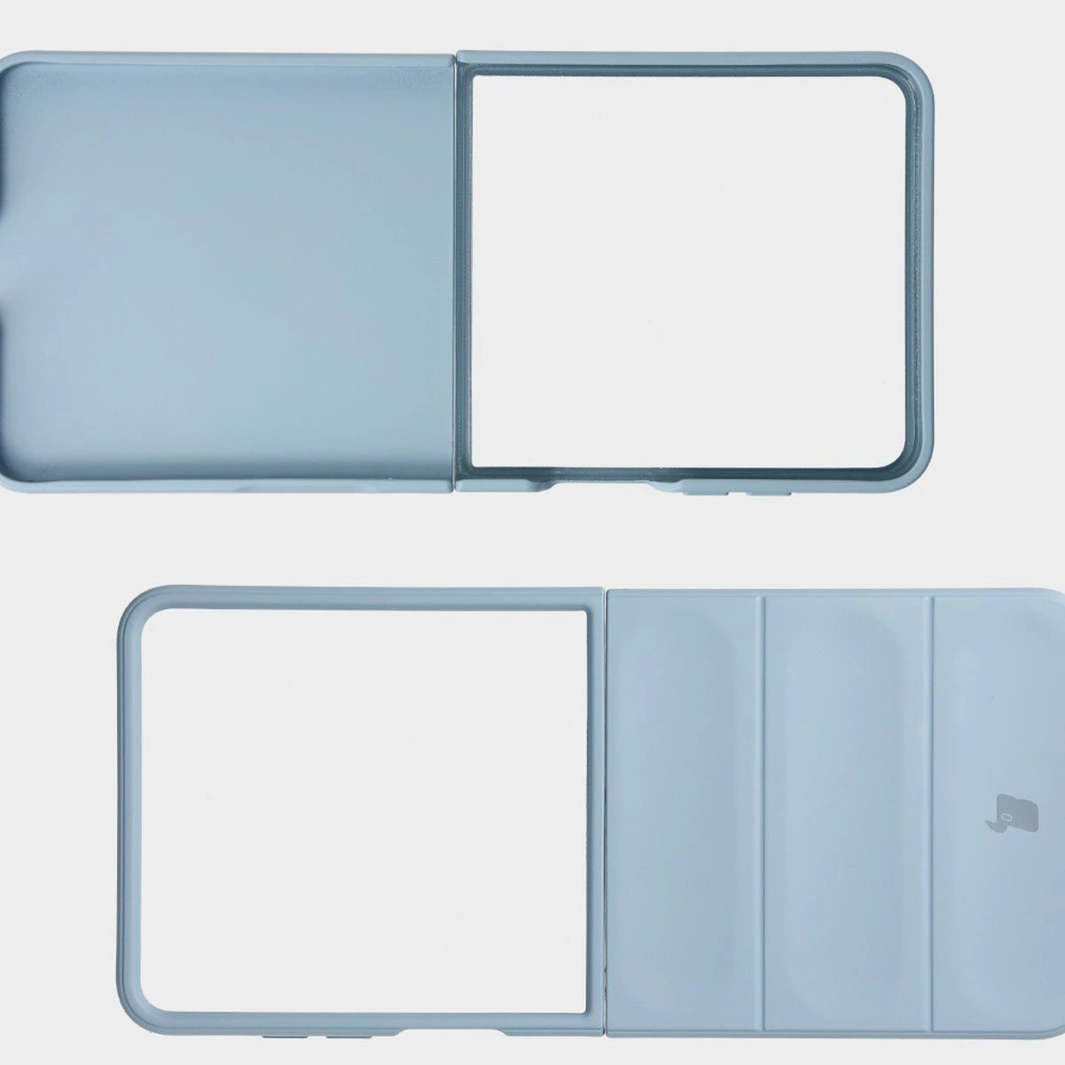Wyżłobienia na pleckach i wzmocnione narożniki w etui Bizon Case Tur do Galaxy Z Flip7
