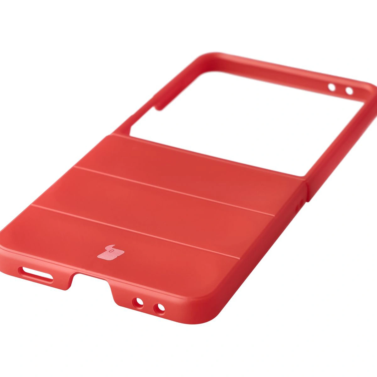 Precyzyjne wycięcia i kompatybilność z ładowaniem indukcyjnym w etui Bizon Case Tur do Galaxy Z Flip7