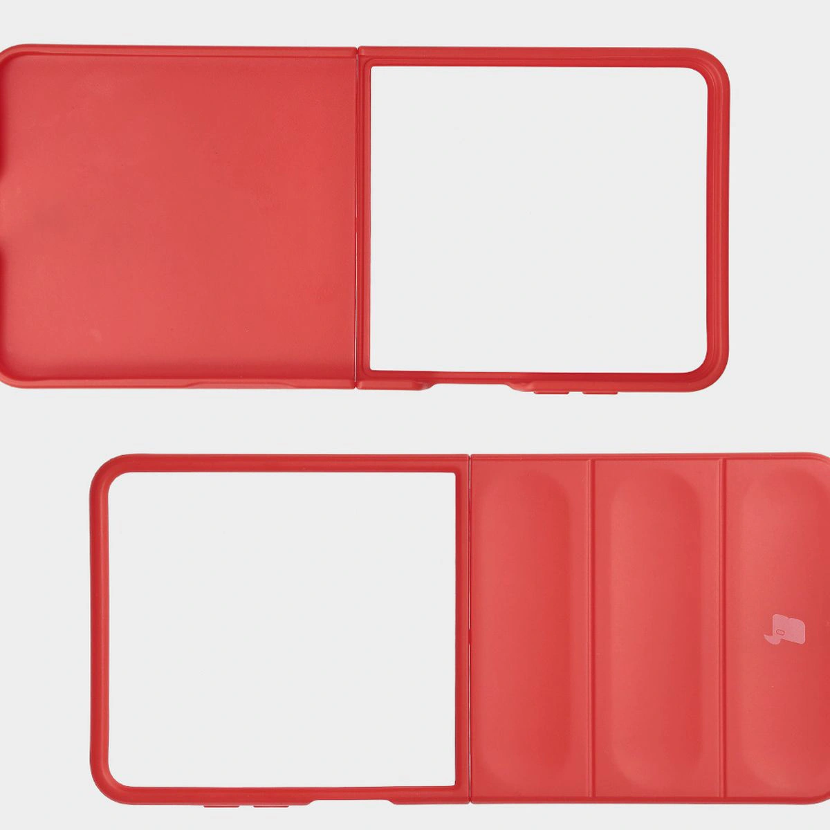Wyżłobienia na pleckach i wzmocnione narożniki w etui Bizon Case Tur do Galaxy Z Flip7