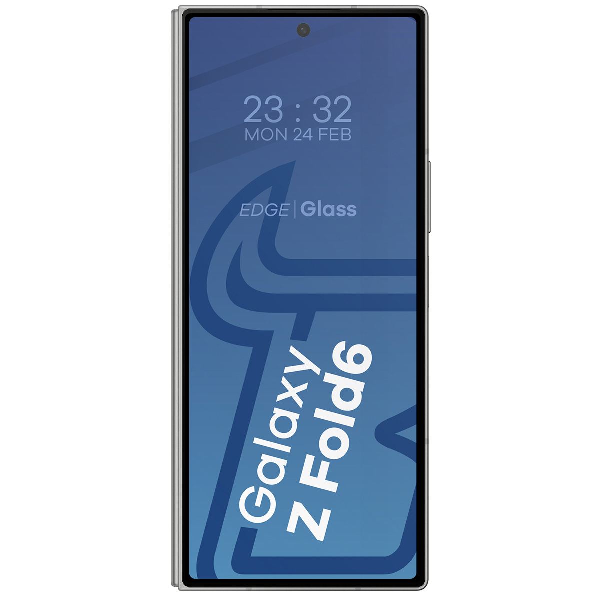 Szkło Bizon Glass Edge 2 nałożone na ekran telefonu