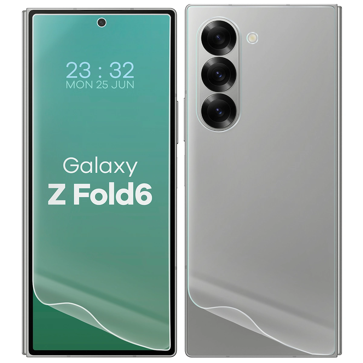 Przezroczystość zestawu folii hydrożelowych na telefon Bizon Glass Hydrogel Pack do Samsung Galaxy Z Fold6