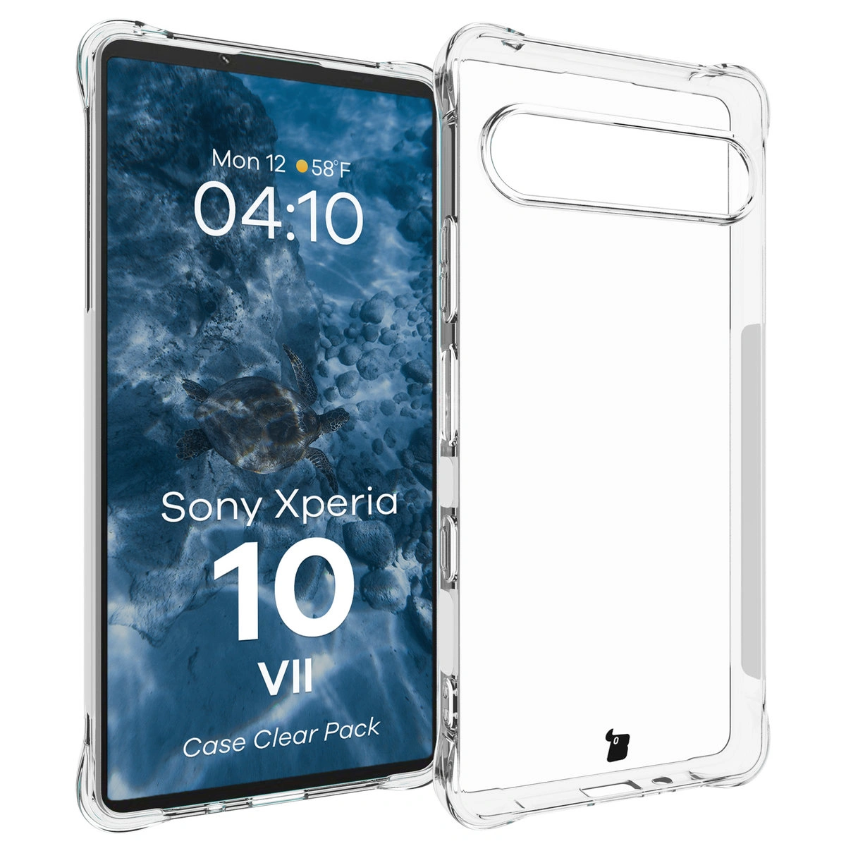 Wzmocnione narożniki, podwyższone krawędzie ekranu i kropkowana struktura w etui Bizon Case Salpa do Sony Xperia 10 VII