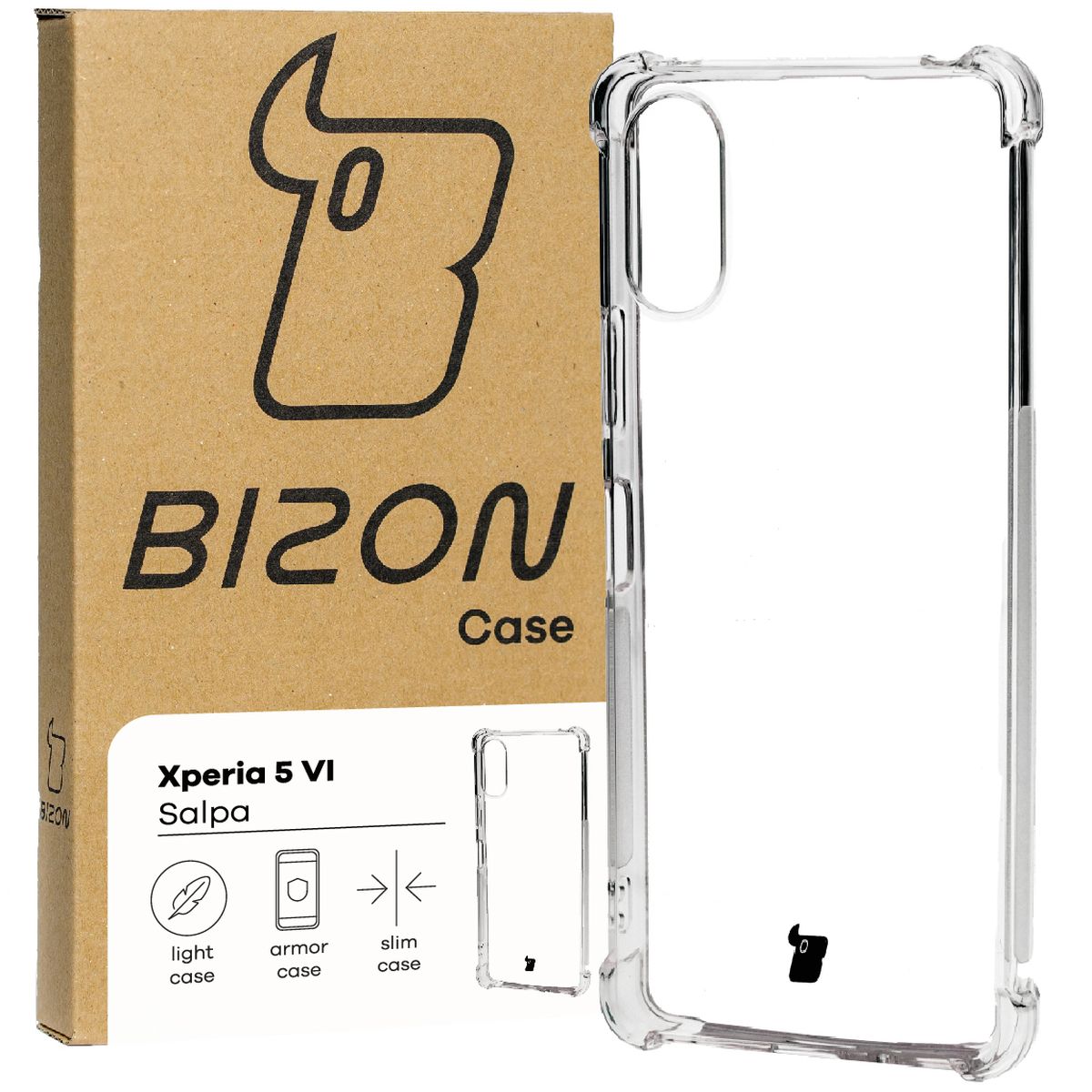 Przezroczyste etui Bizon Case Salpa do Sony Xperia 5 VI