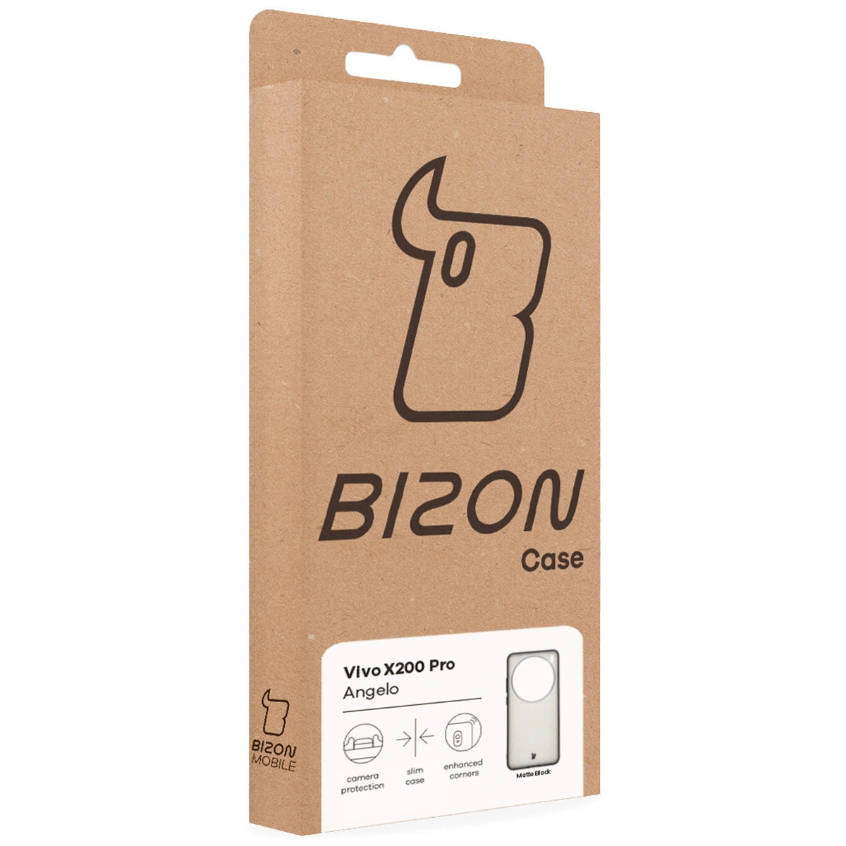 A Bizon Case doboz eleje a Vivo X200 Pro-hoz készített címkével