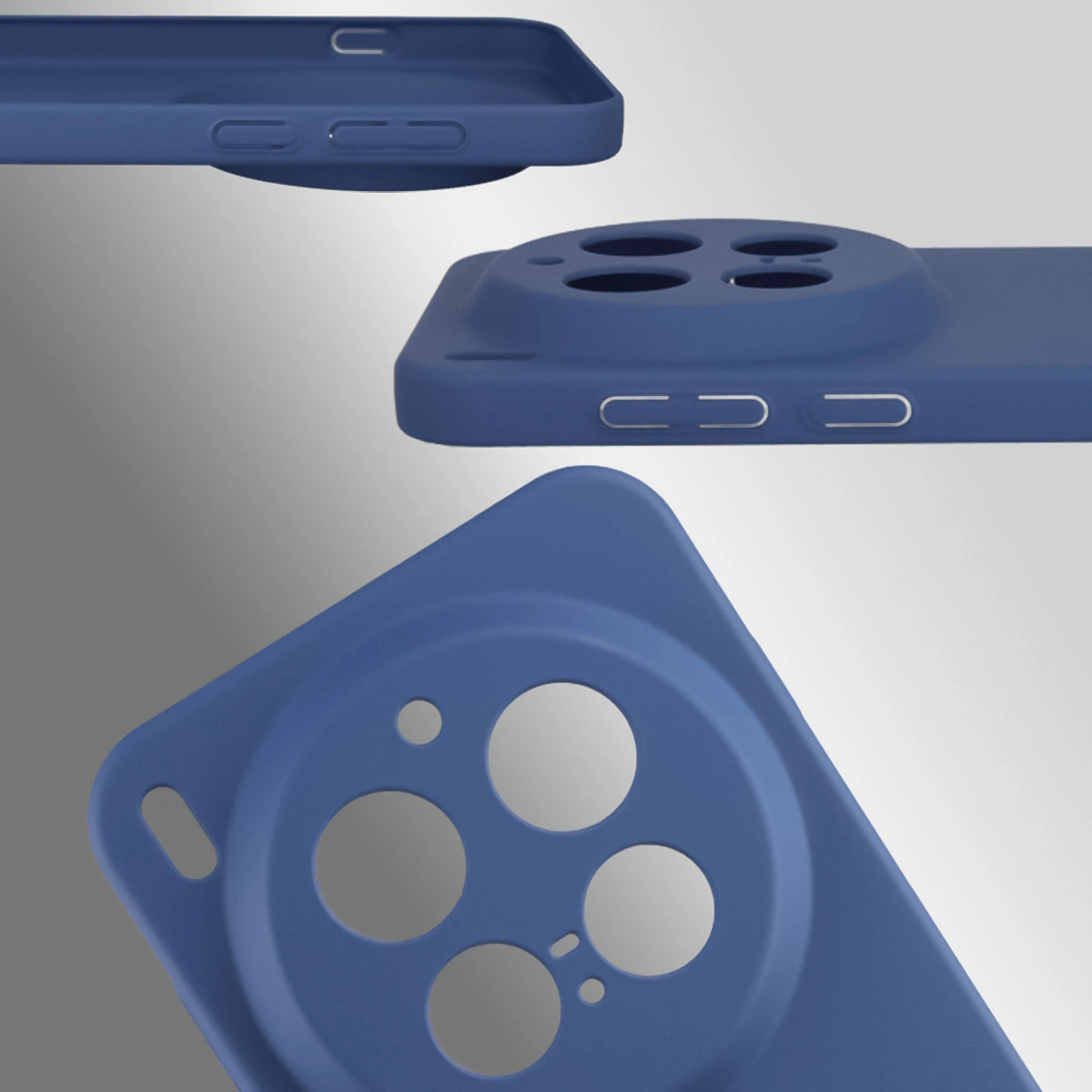 Dedykowane wycięcia i podwyższone krawędzie aparatu i ekranu w etui Bizon Case Łupka do Vivo X300 Pro