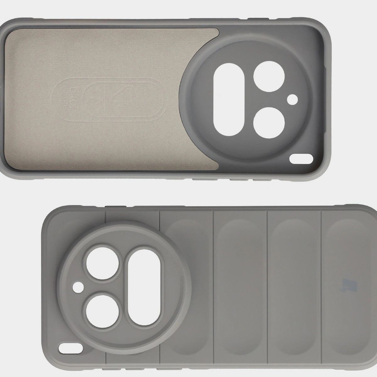 Wyściółka z mikrofibry, wyżłobienia na pleckach i wzmocnione narożniki w etui Bizon Case Tur do Vivo X300 Pro