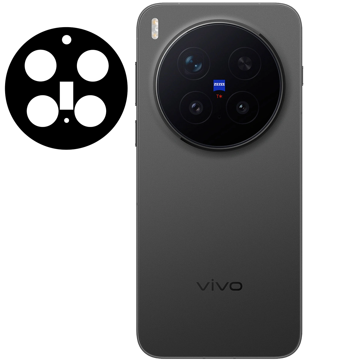 Szkło na aparat Bizon Glass Lens do Vivo X300 Pro