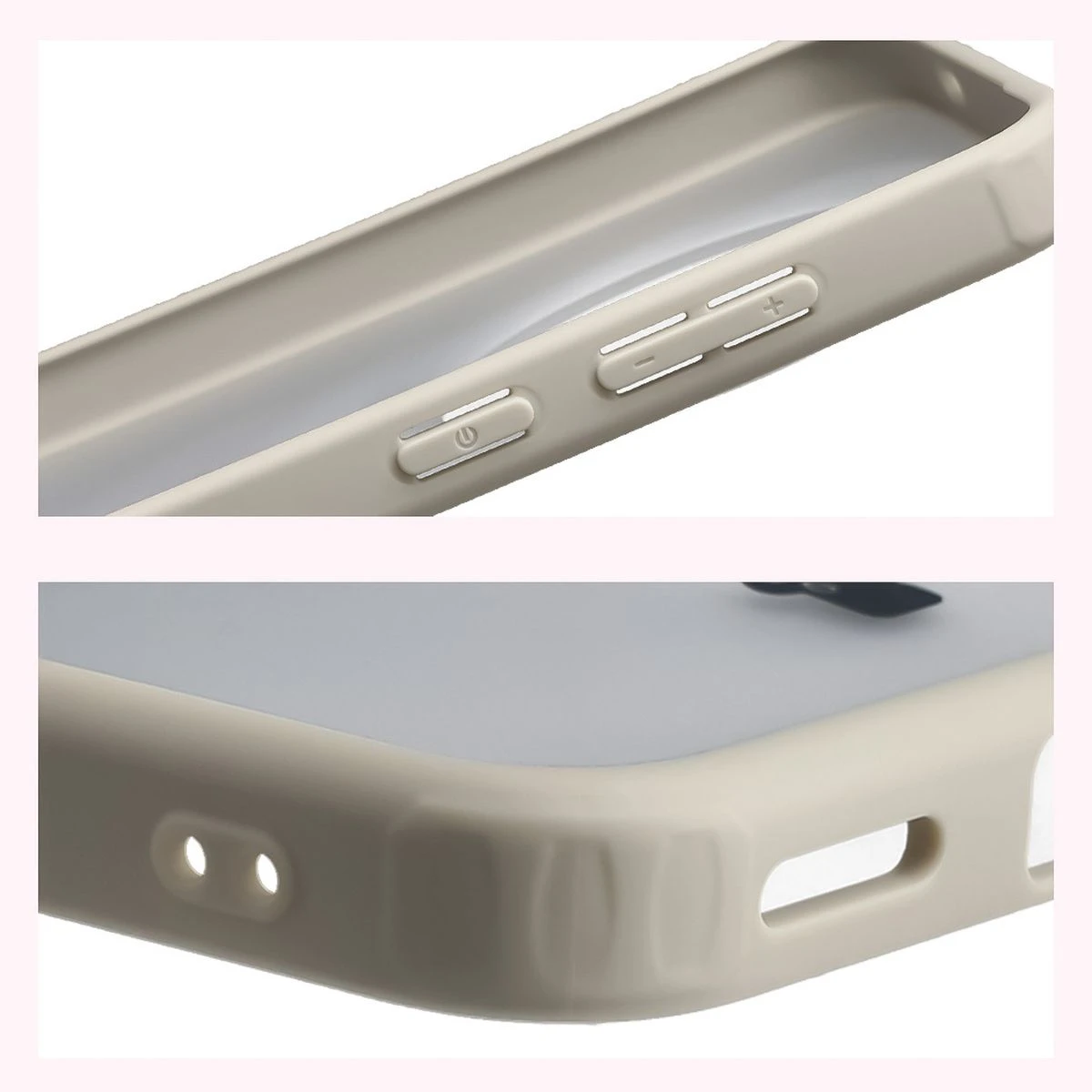 Wzmocnione narożniki i podwyższone ranty ekranu w etui Bizon Case Angelo do Vivo X300