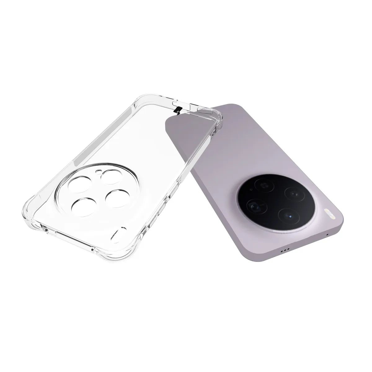 Dedykowane wycięcia i podwyższone krawędzie aparatu w etui Bizon Case Salpa do Vivo X300