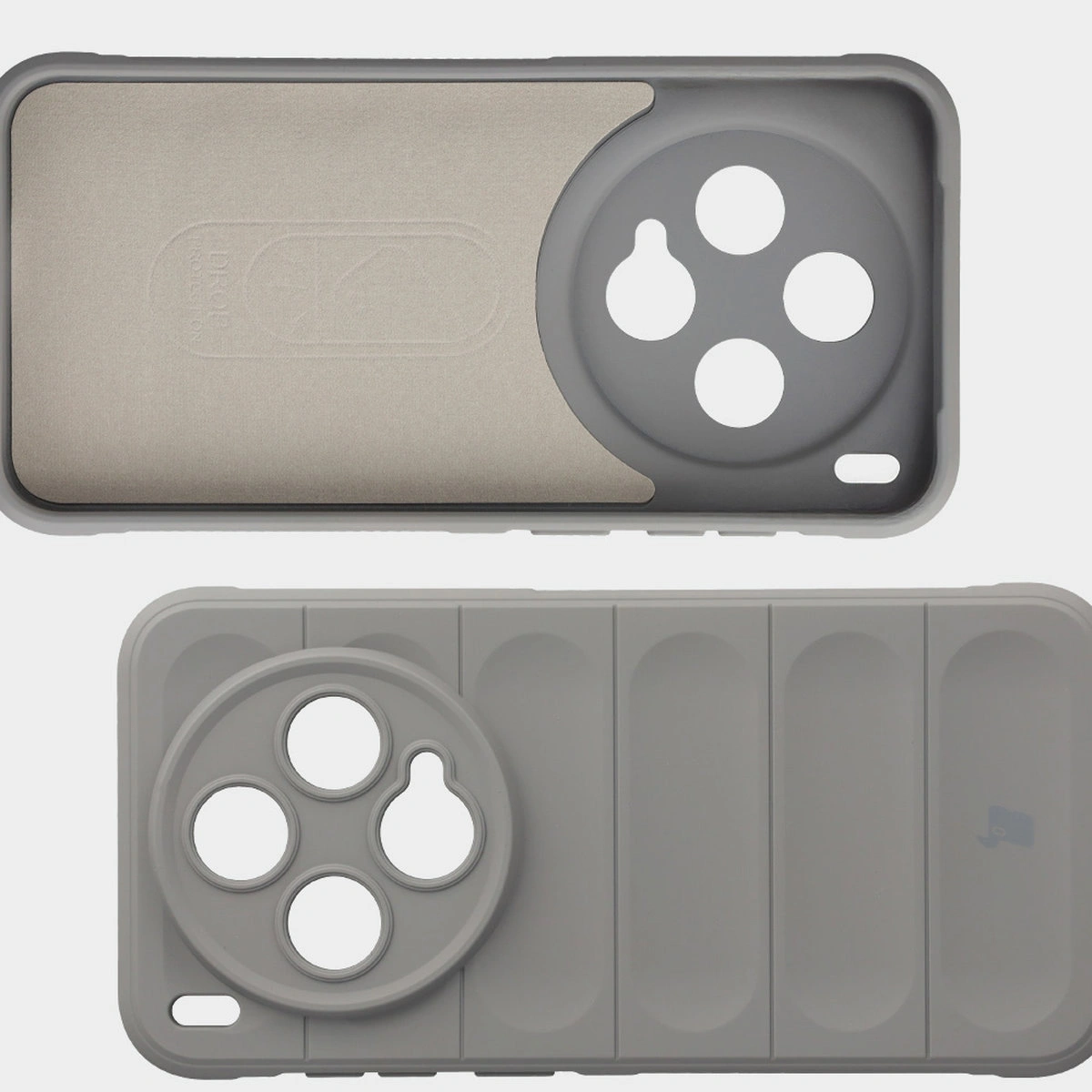 Wyściółka z mikrofibry, wyżłobienia na pleckach i wzmocnione narożniki w etui Bizon Case Tur do Vivo X300