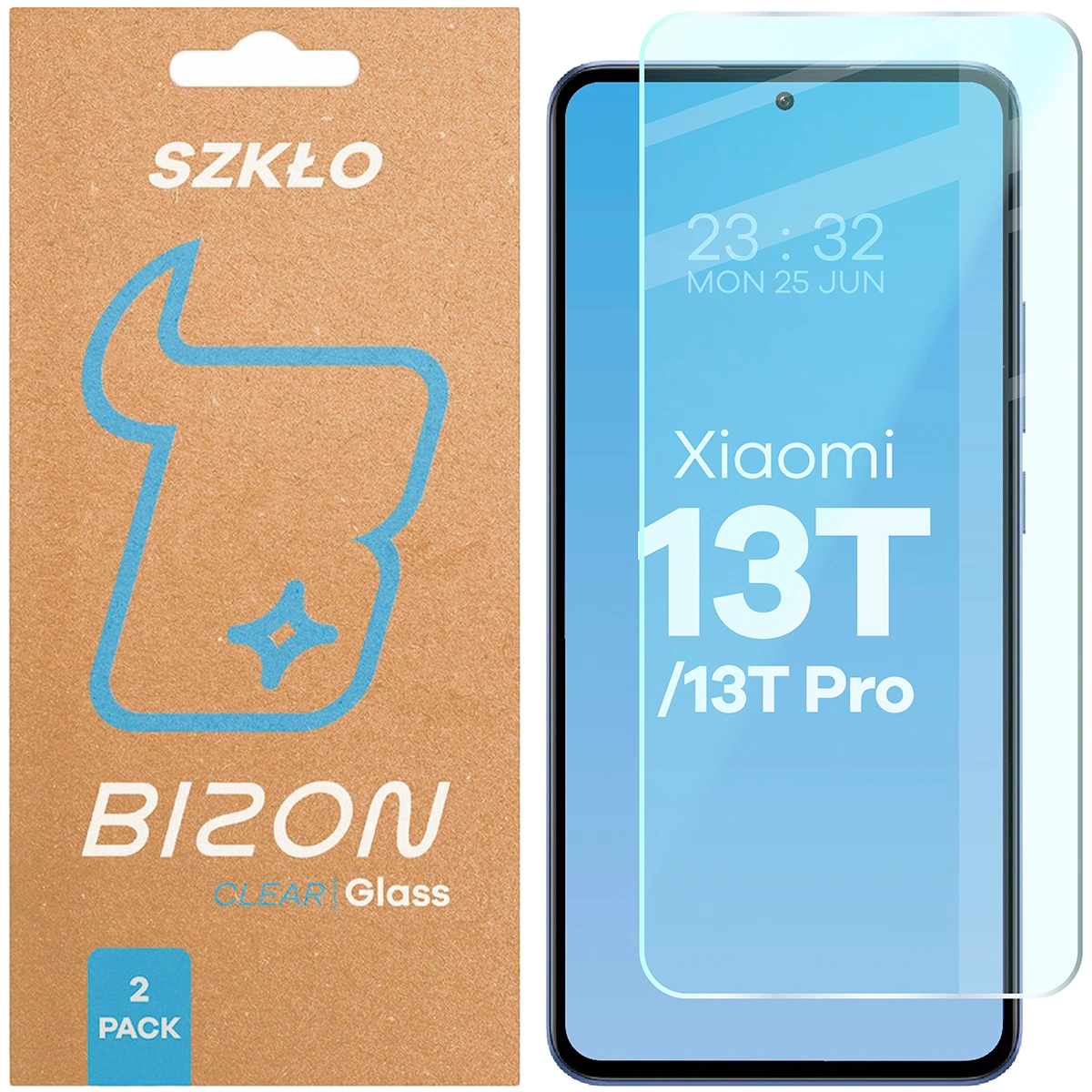 Szkło hartowane Bizon Glass Clear Duo do Xiaomi 13T Pro / 13T