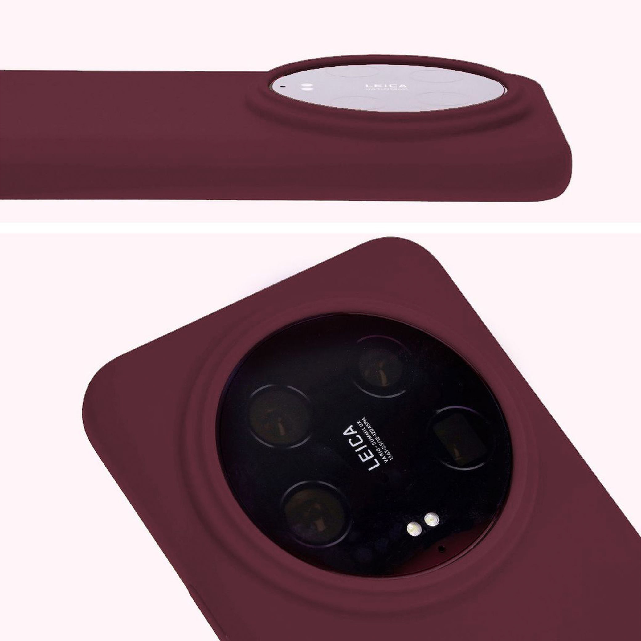 Zbliżenie na wycięcie na obiektywy w etui Bizon Soft Case