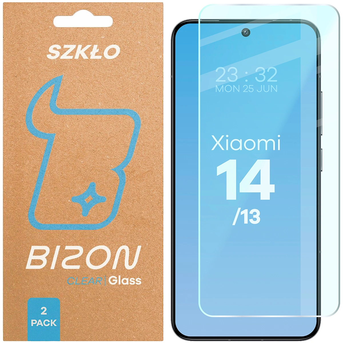 Szkło hartowane Bizon Glass Clear Duo do Xiaomi 14 / 13