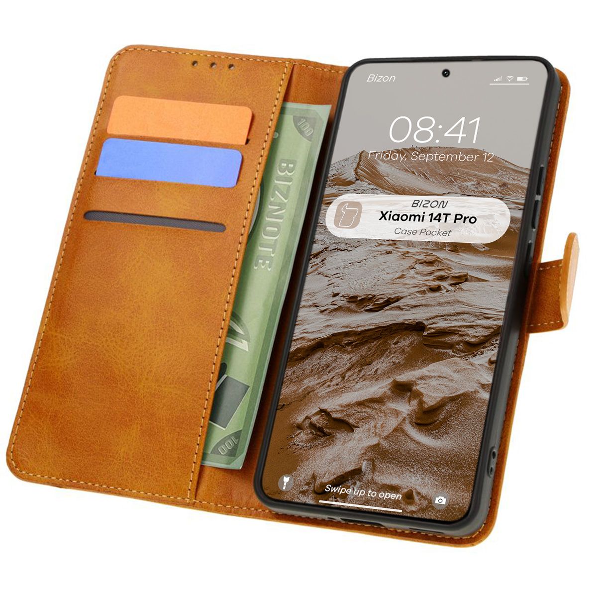 Etui z klapką Bizon Case Pocket do Xiaomi 14T Pro