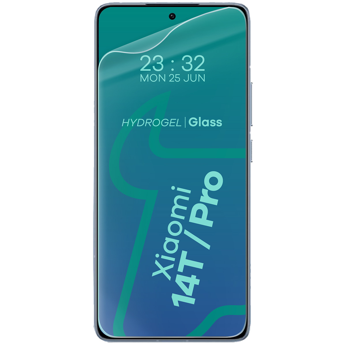 Przyleganie do ekranu folii hydrożelowej na ekran Bizon Glass Hydrogel Front Duo