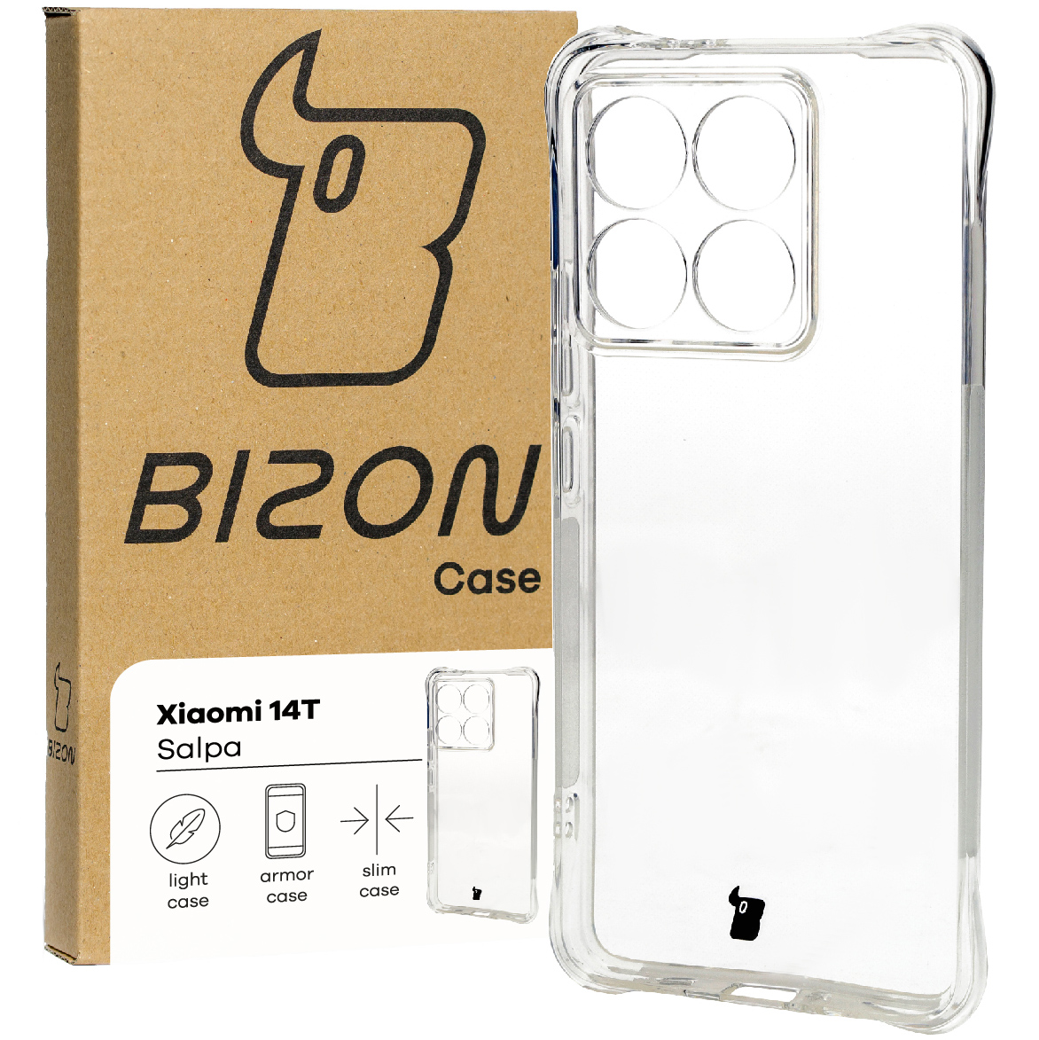 Przezroczyste etui Bizon Case Salpa do Xiaomi 14T