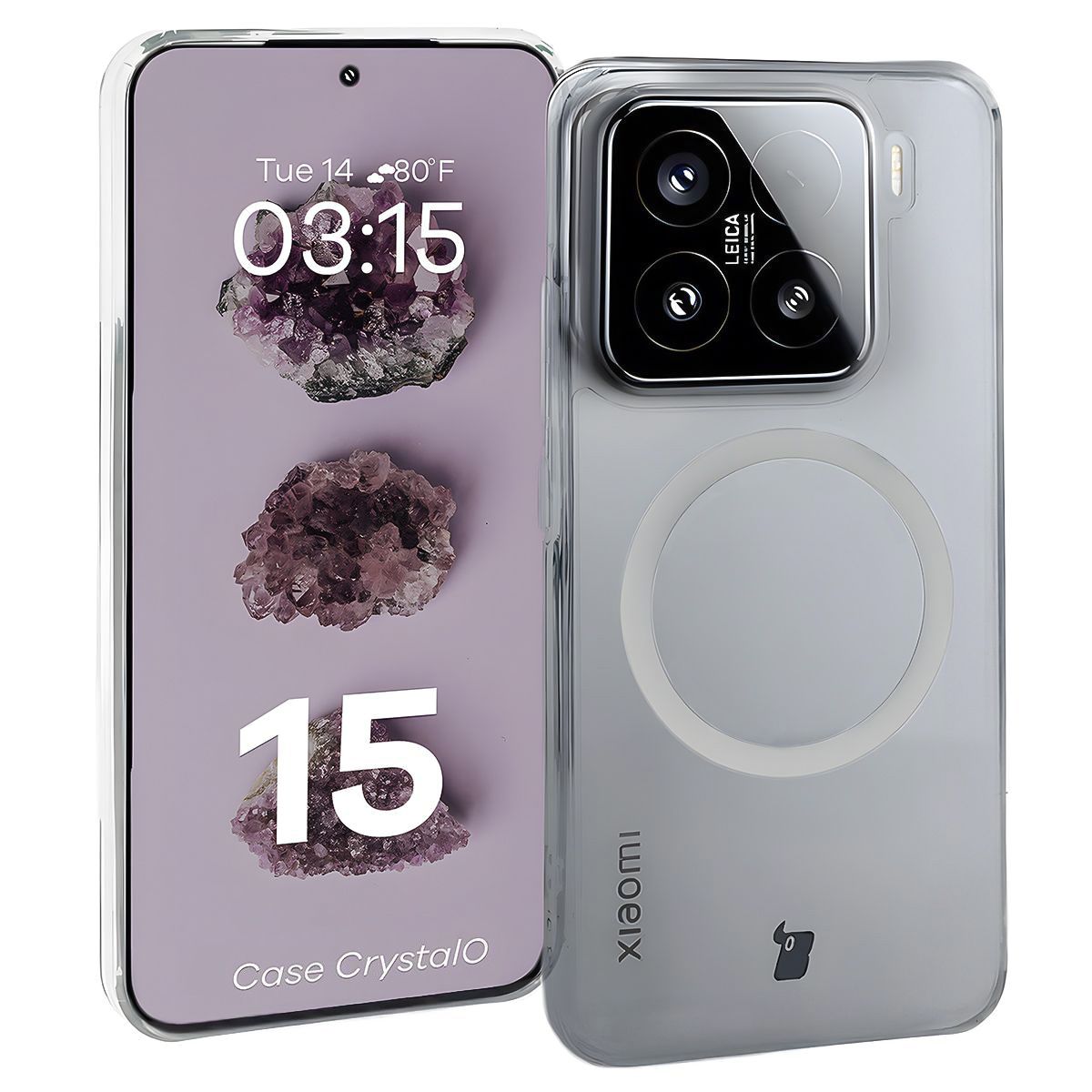 Przezroczyste etui Bizon Case CrystalO do Xiaomi 15