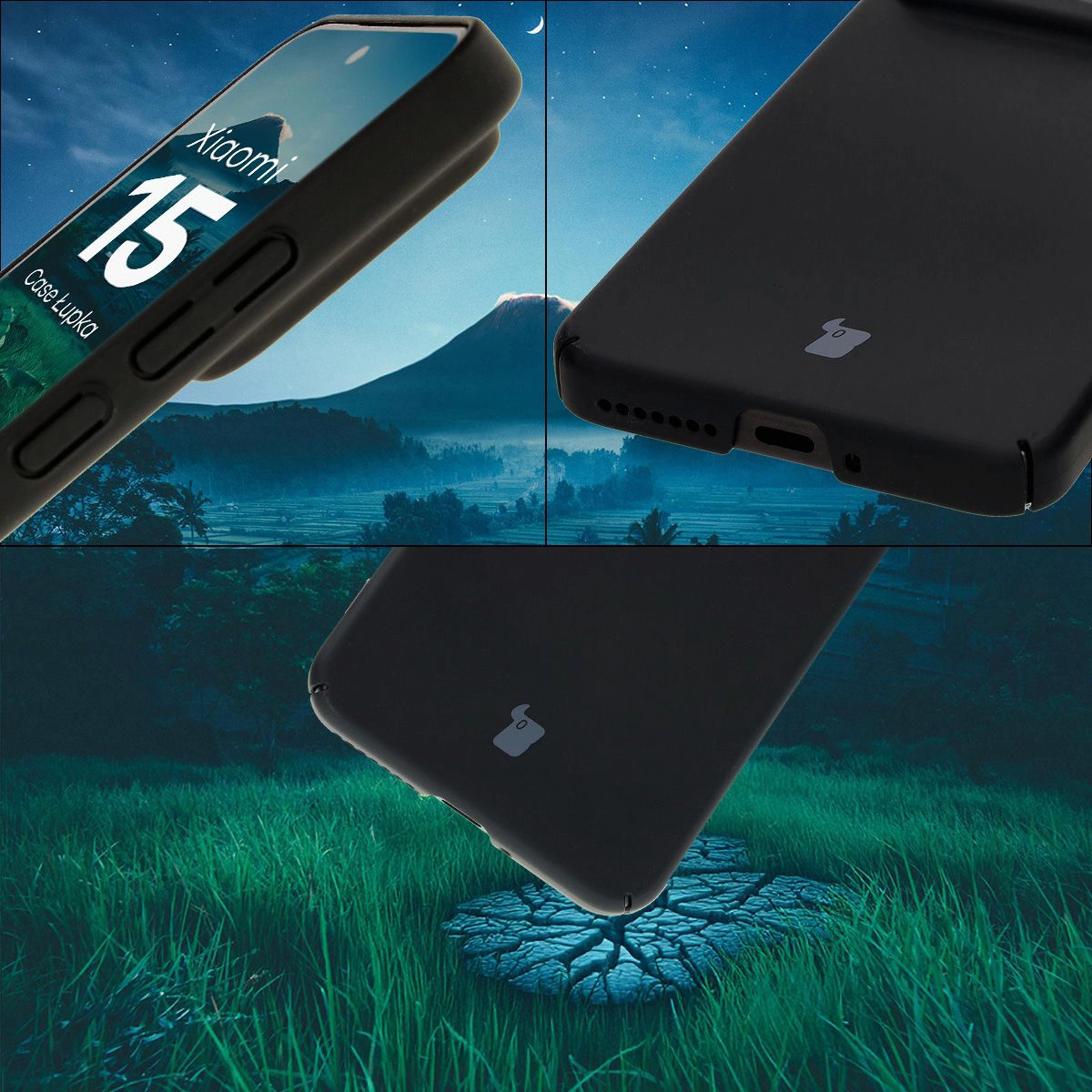 Integrated button covers, cutouts, and hard material of Bizon Case Slate