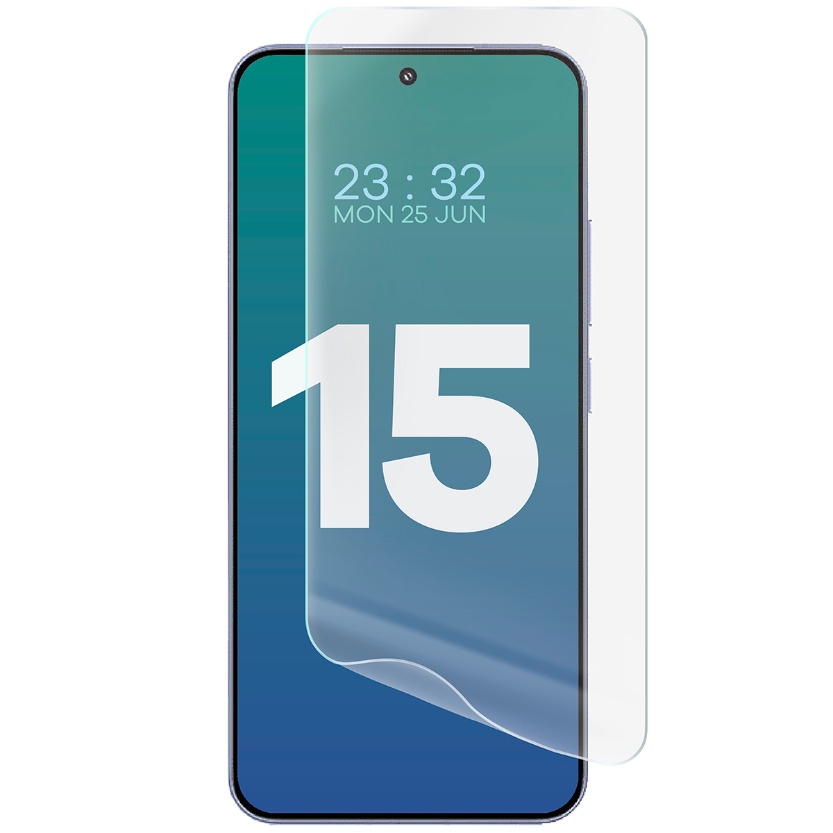 Przyleganie do ekranu folii hydrożelowej na ekran Bizon Glass Hydrogel Front Duo