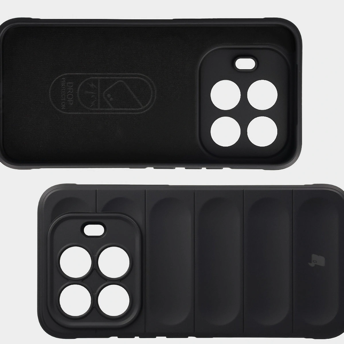 Wyściółka z mikrofibry, wyżłobienia na pleckach i wzmocnione narożniki w etui Bizon Case Tur do Xiaomi 15T Pro