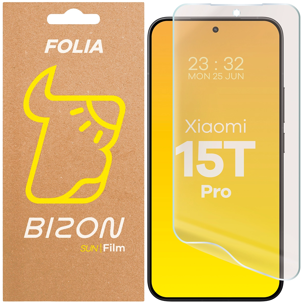 Folia matowa na ekran Bizon Glass Film Sun do Xiaomi 15T Pro, 1 sztuka