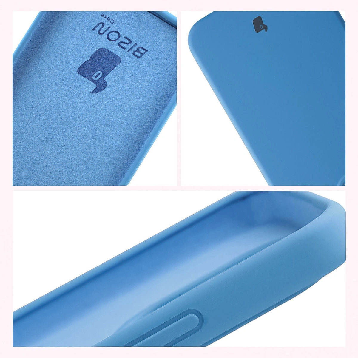 Konstrukcja etui Bizon Soft Case: zintegrowane osłony, podwyższone krawędzie i wyściółka z mikrofibry do Xiaomi 15T