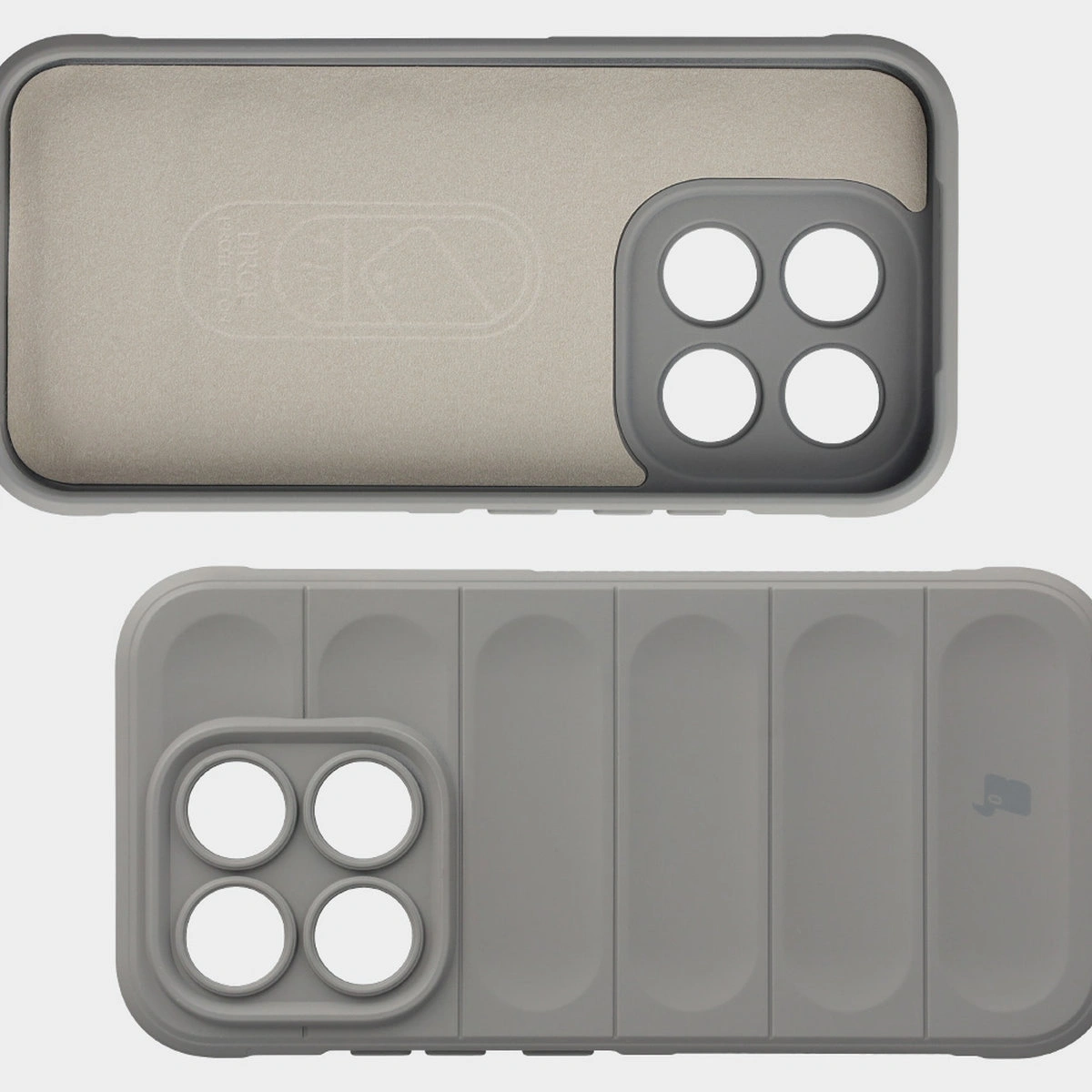 Wyściółka z mikrofibry, wyżłobienia na pleckach i wzmocnione narożniki w etui Bizon Case Tur do Xiaomi 17