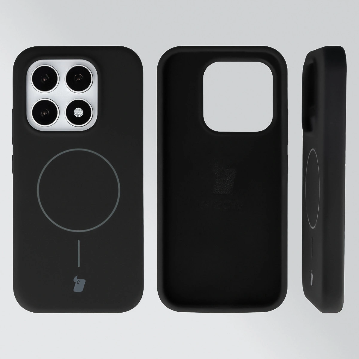 Konstrukcja etui Bizon Soft Case Magnetic: silikon, mikrofibra i zintegrowane osłony do Xiaomi 17