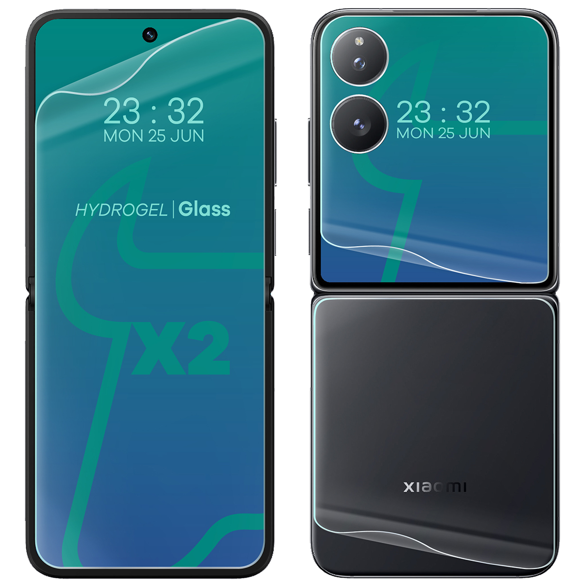Przezroczystość zestawu folii hydrożelowych na telefon Bizon Glass Hydrogel Set